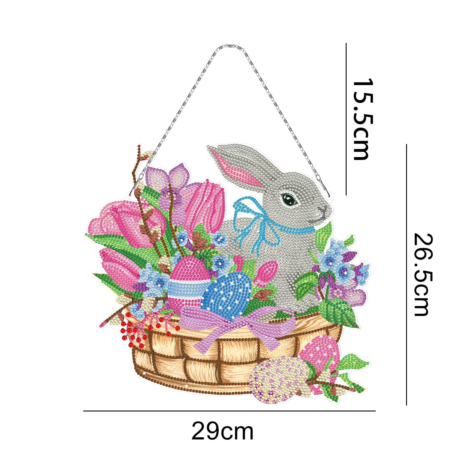 Handmade DIY Diamond Painting Cartoon Easter Bunny
