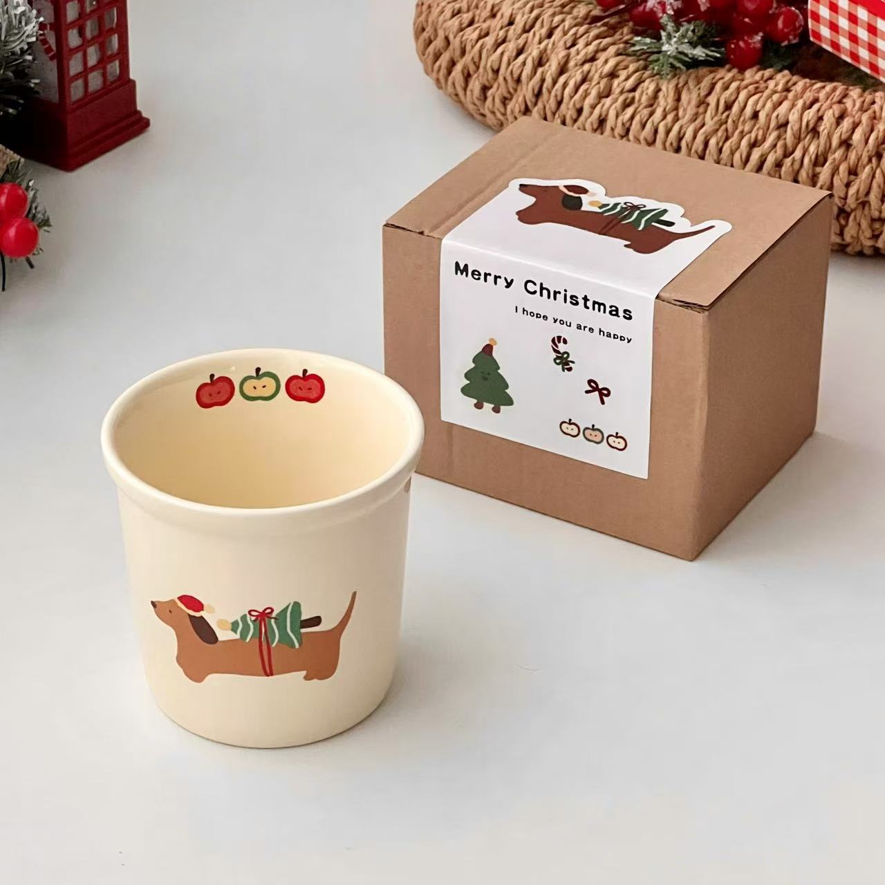 Cartoon Cute Dog Ceramic Mug