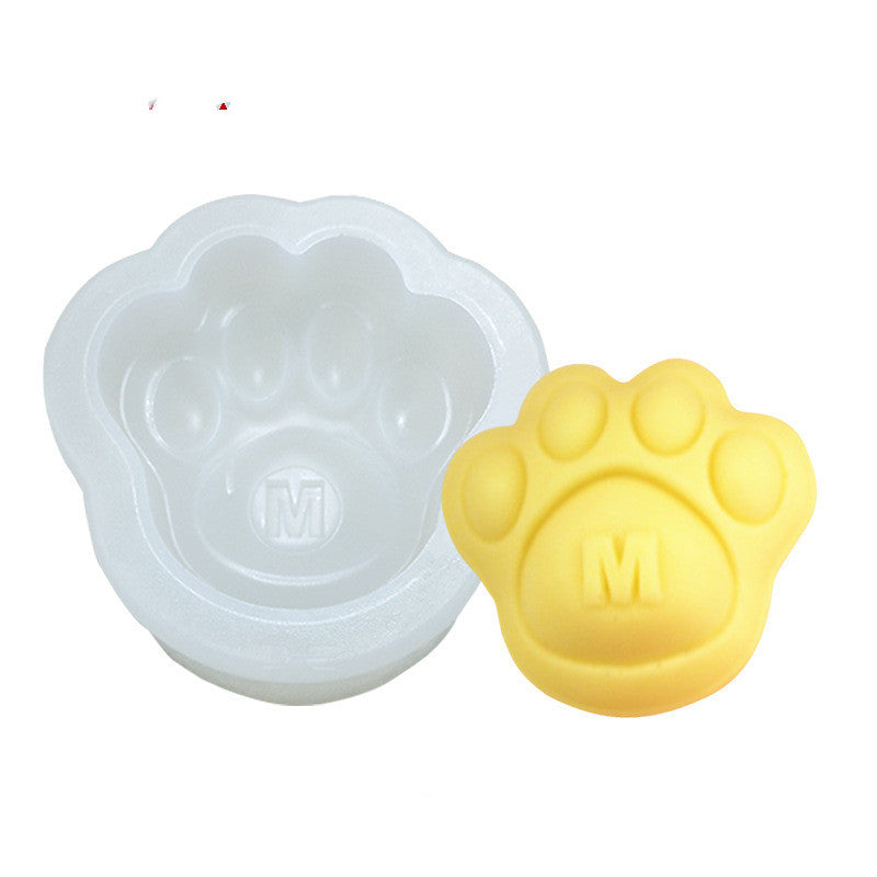 Liquid Dog Paw Ice Cream Snow Cake Silicone Mold Baking Utensils