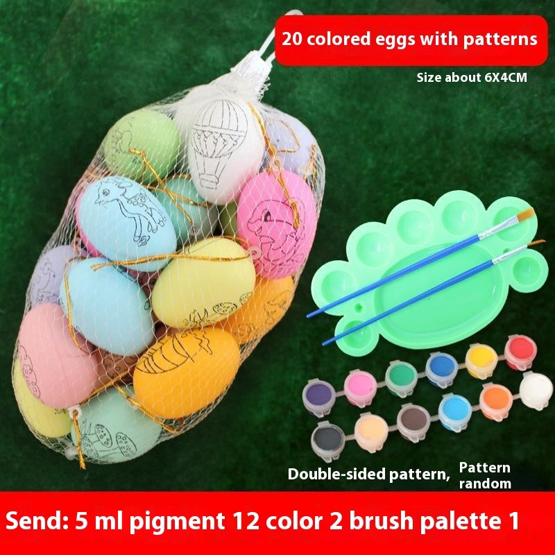 Toy Eggs Diy Children's Handmade Easter Hand-painted Toys