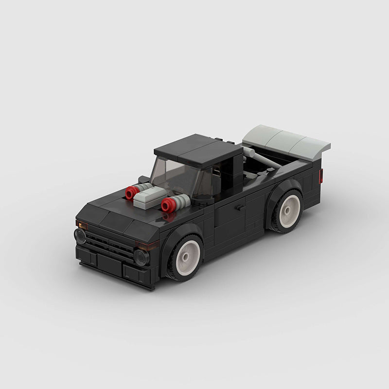 Competitive Pickup Truck Toy Cargo Racing Car Model Building Blocks Toy