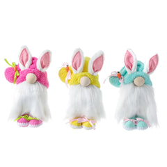 Easter Long Ears Bunny Standing Faceless Doll  Window Home Decoration