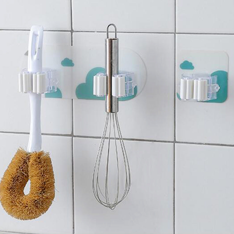Badkamer Organizer Cloud Mop Clips Bezem Magic