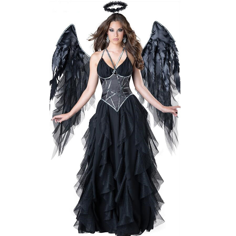 Female Halloween Vampire Dark Angel Costume