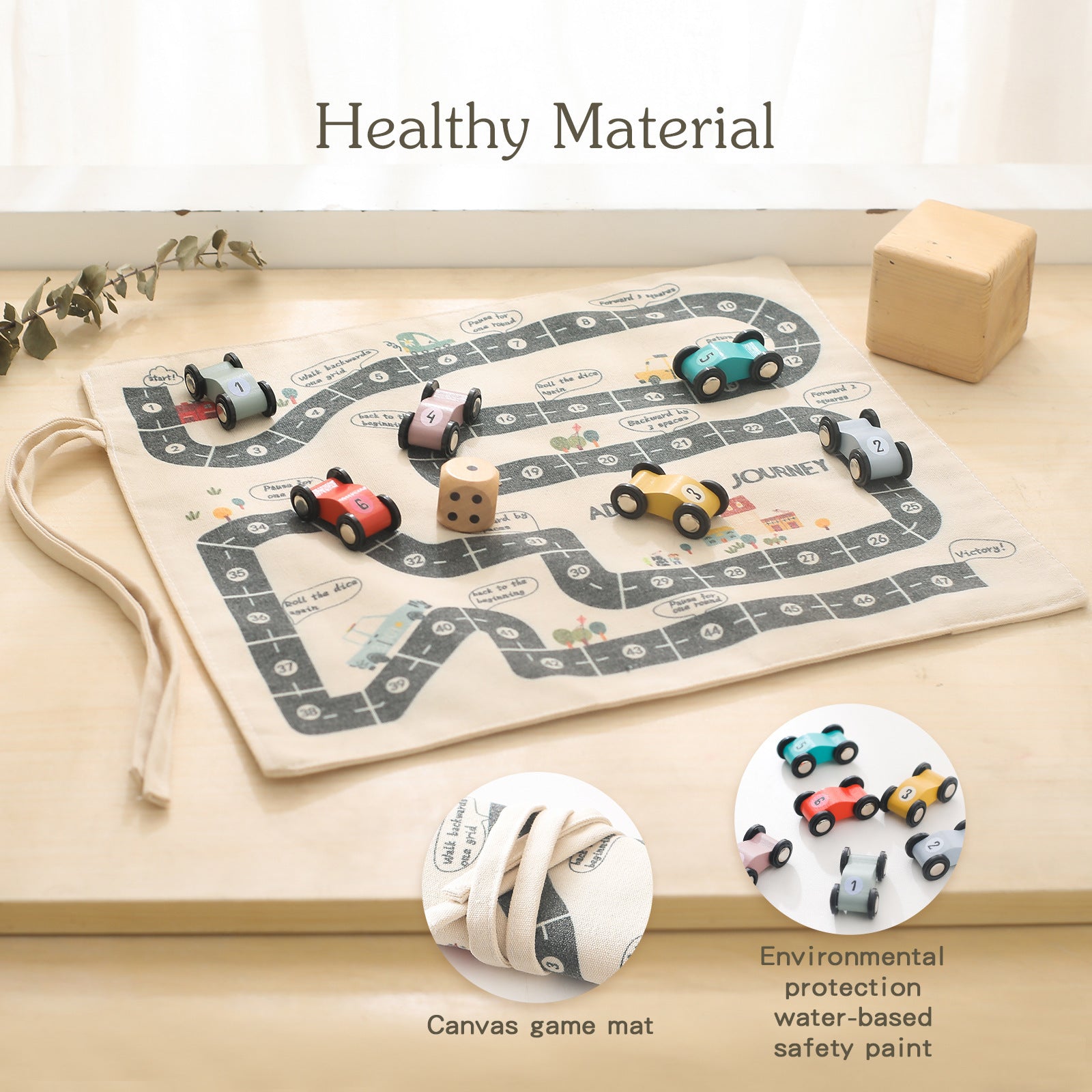 Educational Multifunctional Wooden Car Toy