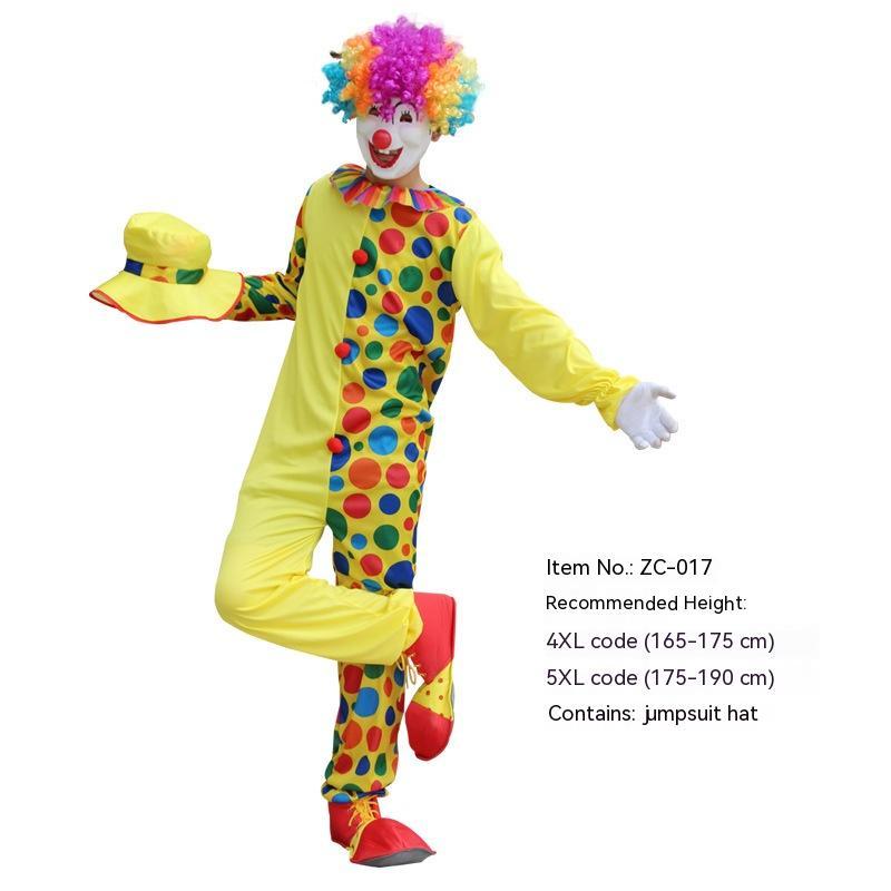 Halloween Adult And Children Clown Costume Stage Suit