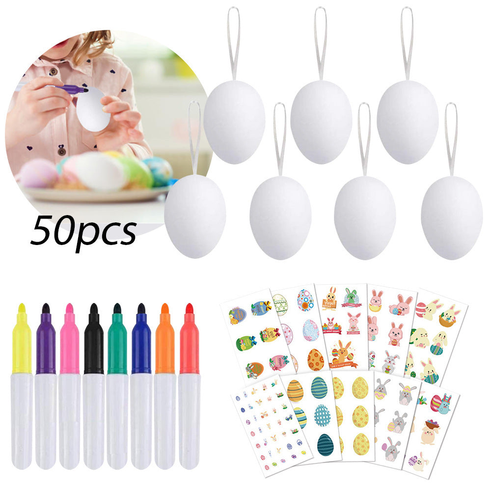Easter DIY Set Hand-painted Egg Decoration Holiday Pendant Parent-child Interaction