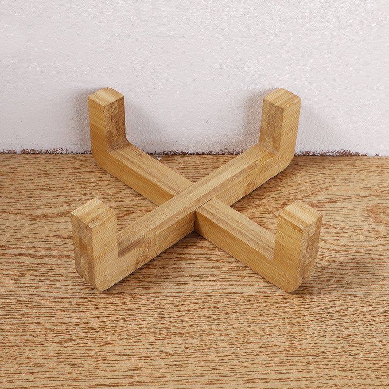 Solid Wood Dog Ceramic Anti-choking Slow Food Bowl For Cats