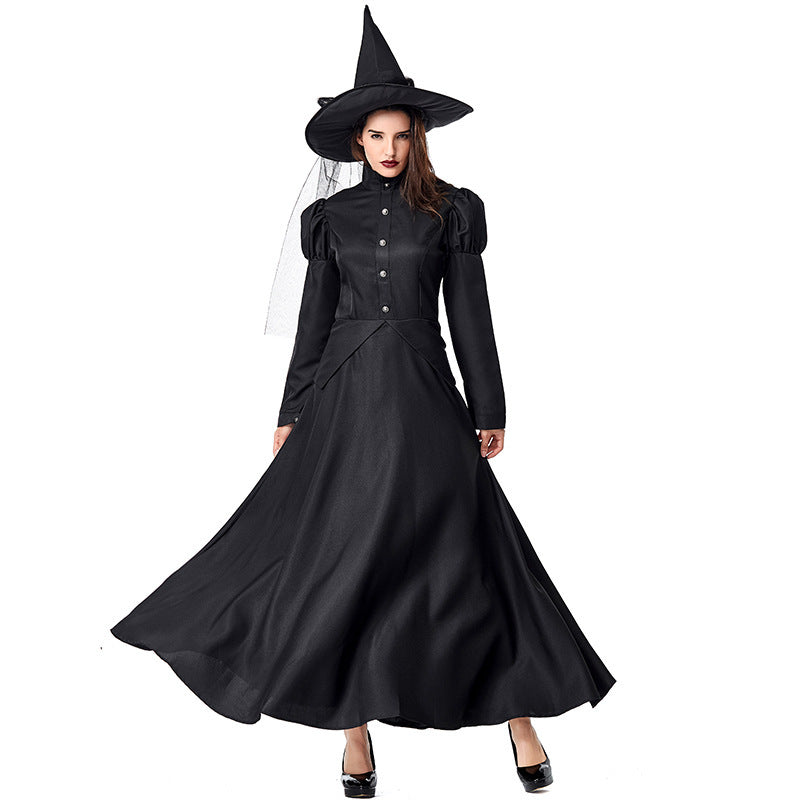 Halloween Costume Stage Performance Cosplay Black Witch Parent-child Clothing