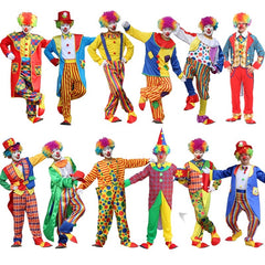 Halloween Adult And Children Clown Costume Stage Suit