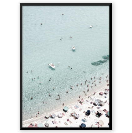 Hand Painted Beach Thick Oil Canvas Painting Wall Art Home Decor